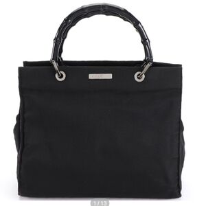 Gucci Bamboo Nylon Tote Purse